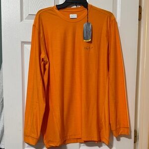 Greg Norman Collection Bright Orange Long Sleeve Shirt
